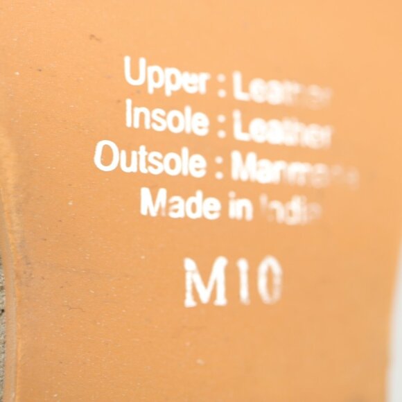 Rebels Womens Chlesea Boot Size 10 Tan Beige Suede Fringe Trim Block Heel - Picture 10 of 11